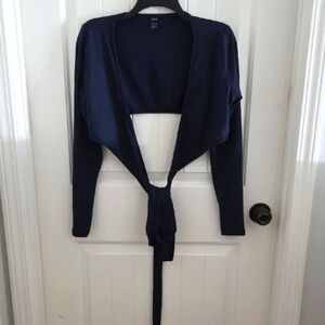 SHEIN Navy Blue Women's Crop Top